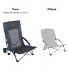 Stonehomy Folding High Back Beach Chair for Adults 2 Pack,