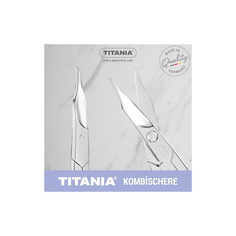 TITANIA Nagelschere Solingen mit Turmspitze (9,5cm) • Extra scharfe und