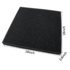 Aquarium Filter Bio Sponge Pad, Foam Sponges Filter Media, Cut fit it Filter Accessories for Fish Tanks and Ponds (18"x18"x1.6" (20PPI) 1 Pack)