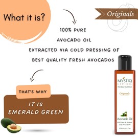 Generic Avocado Oil For Hair Growth, Mositurizing Skin & Face | Cold Pressed, Pure & Natural - 200 ML
