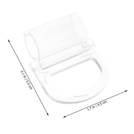 Ipetboom 6pcs Transparent Roller Shade Handles for Cordless Blinds Easy to Install Spring Pull Handles for Small Window Shades Stylish and Efficient Operation