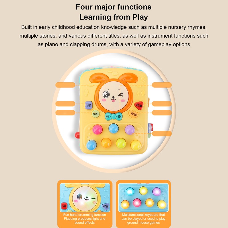 Bus Beat A Mole Toy Educational Sound Light Interactive Musical