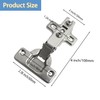 2 pcs Cabinet Cabinet Door Hinges,Recessed Hinge Soft Close Cupboard