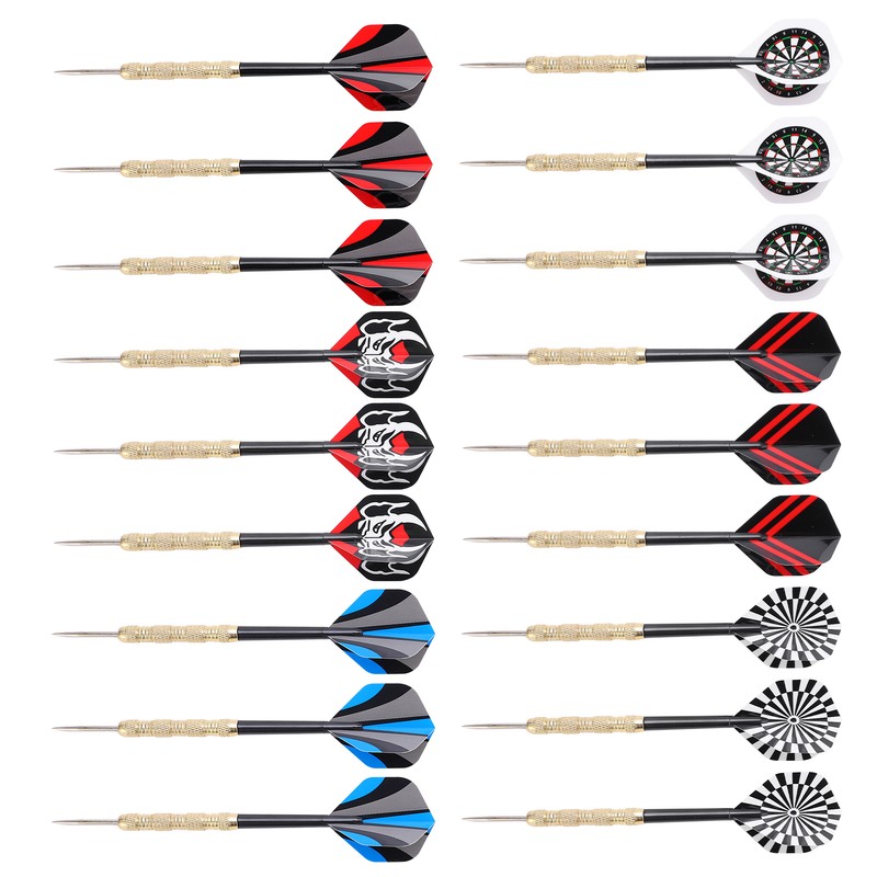 18 Pcs Professional Steel Tip Darts Flight Steel Tip Dart