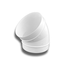 K-TECH-PRO 45° bend PVC round ventilation exhaust air supply air system diameter 150