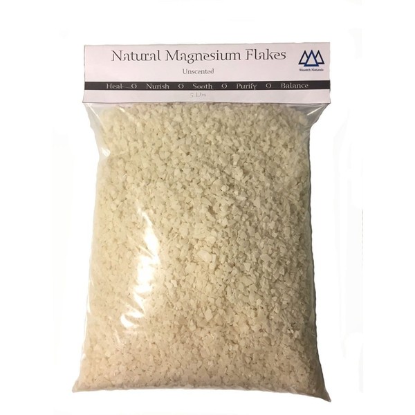 20 Pounds Natural Magnesium Chloride Flakes (Wasatch Naturals Brand)