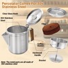 Vaolvpant No Coating 12 Cup Percolator Coffee Pot 304 Stainless