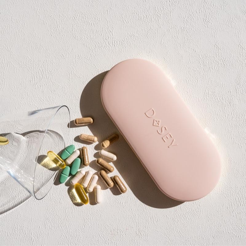 7-Day Pill Compact Weekly Medication Organizer for Travel - Lightweight