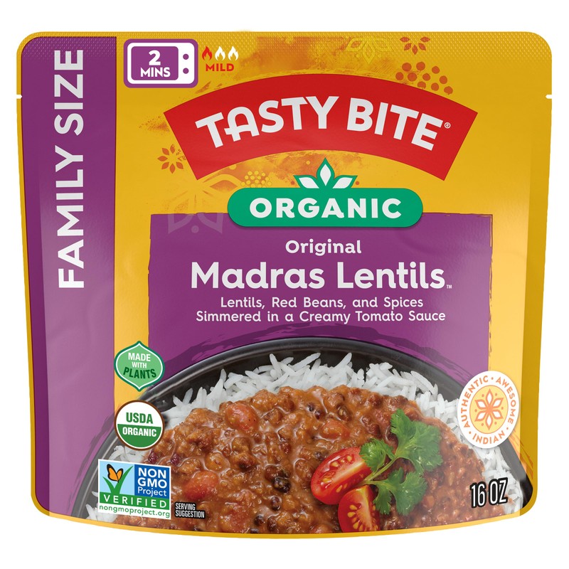 Tasty Bite Family Size Madras Lentil (Pack of 6)