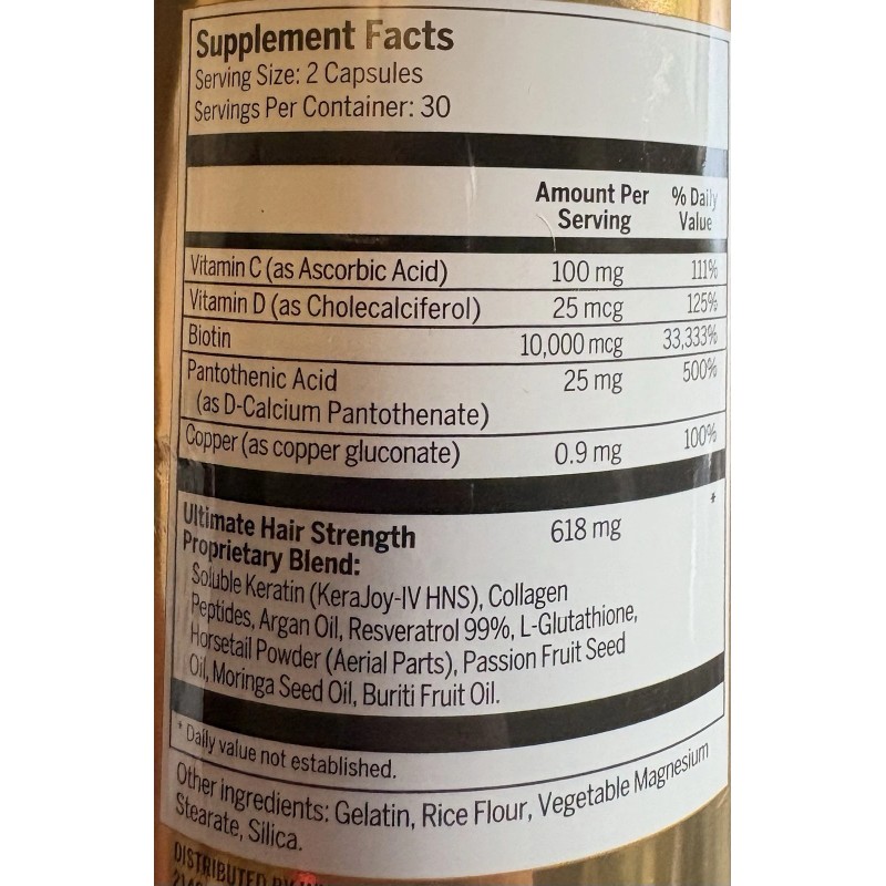 Joyce Giraud Ultimate Hair Strength Pro Supplement Joyce Giraud 30