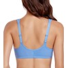 Lemorosy Wide Strap Front Closure Bra Lace Full Figure Underwire(Blue