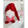 Madanar Valentine's Day Pajama Gnome Plush Holding Conversation Heart Swedish