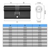 Bwintech 100mm (45/55) Black Cylinder Lock with European Cylinder Lock