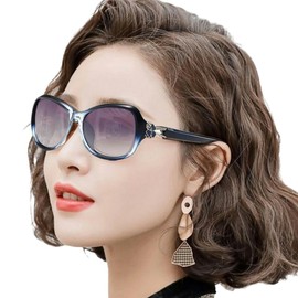 Feisedy B1193 Polarized Sunglasses, Women's, UV400 Protection, UV Protection, Driving, Sports, Fashion, Cycling, Fishing, multicolor (blue / gray)