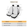 SEANATIVE Yak Sunflower Car Seat Covers Full Set, Breathable Automotive