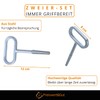 Preiswert&Gut 2 x Tongue Lock 125 x 25 mm and