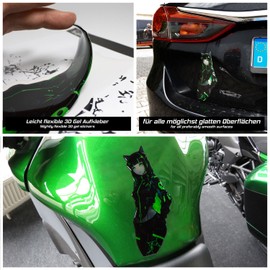 Tankpad Anime Cat Girl Dark Green Paint Protection Car Sticker Decorative Sticker X509651VA