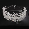Teyglen Wedding Crystal Hair Crown Bridal Rhinestone Headband Tiara Handamde