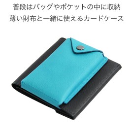 Abrasas Thin Card Case, Made in Japan, Black