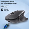 mouse ergonómico, mouse inalámbrico vertical Bluetooth, mouse óptico recargable con