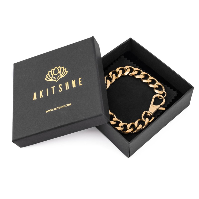 Akitsune Militium Chain Bracelet | Curb Chain Links Women Men
