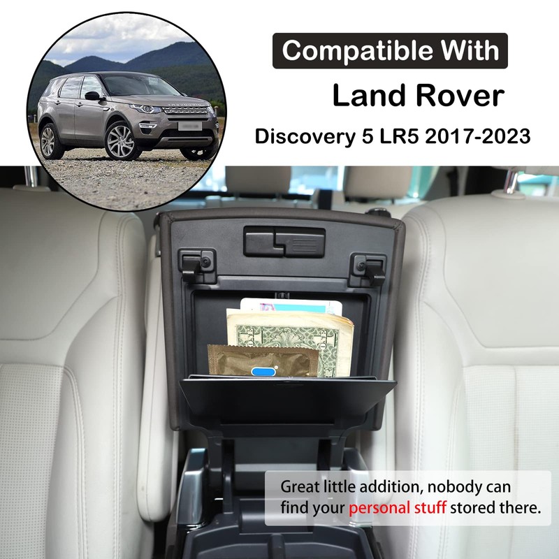 Car Armrest Hidden Storage Box Compatible with Land Rover Discovery