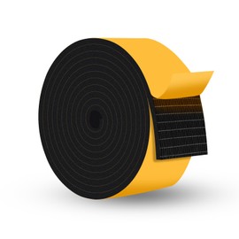 YIMIKI 3 Meters Draught Excluder 50mm(W) x 6mm(T), High Density Weather Strip,Gasket Seal, Anti-Vibration,Anti-Collision, Shockproof Insulation for Window Door Car