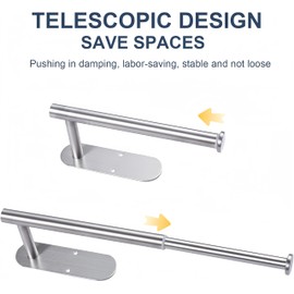 FPOSEI 2PCS Hat Rack for Baseball Caps, AdjustableStainless Steel Baseball Cap Rack, Hat Storage Organizer, Adhesive Hat Hooks, Hat Holder for Wall, Door, Closet, Bedroom (Silver)