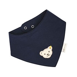 Steiff Unisex Baby Basic Bandana GOTS, Steiff Navy