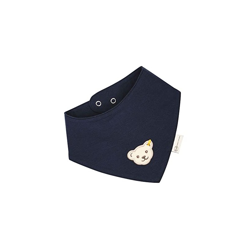 Steiff Unisex Baby Basic Bandana GOTS, Steiff Navy