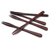 5 Pack Wooden Forks for eating Desserts, Chips, Snacks, Cereal,