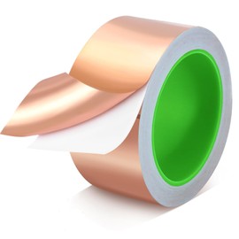 DeJivsin Copper Tape Against Snails, 50 mm x 20 m, Copper Foil Tape, Shielding Tape, Snail Fence, Snail Protection, Snail Trap, Anti Snails for Raised Bed Plants