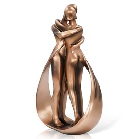 Couple Wedding Anniversary Couple Sculpture Statue Resin Decoration Couple Figurines Modern Home Decoration Bookshelf Office Bedroom Living Room Crafts Decoration Wedding Anniversary Birthday Gift