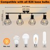LTBLIGHT LED Track Lighting Kit, 4-Light Adjustable Ceiling Light Fixtures,
