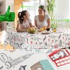 ANRO Oilcloth Tablecloth Washable Wax Tablecloth Plastic Tablecloth Sold by