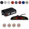 Car Reverse Backup Sensor System with 4 Parking Sensors, LED