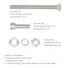 FLYAMAPIRIT Solar Panel Holder Hook Stainless Steel Power Station Brackets