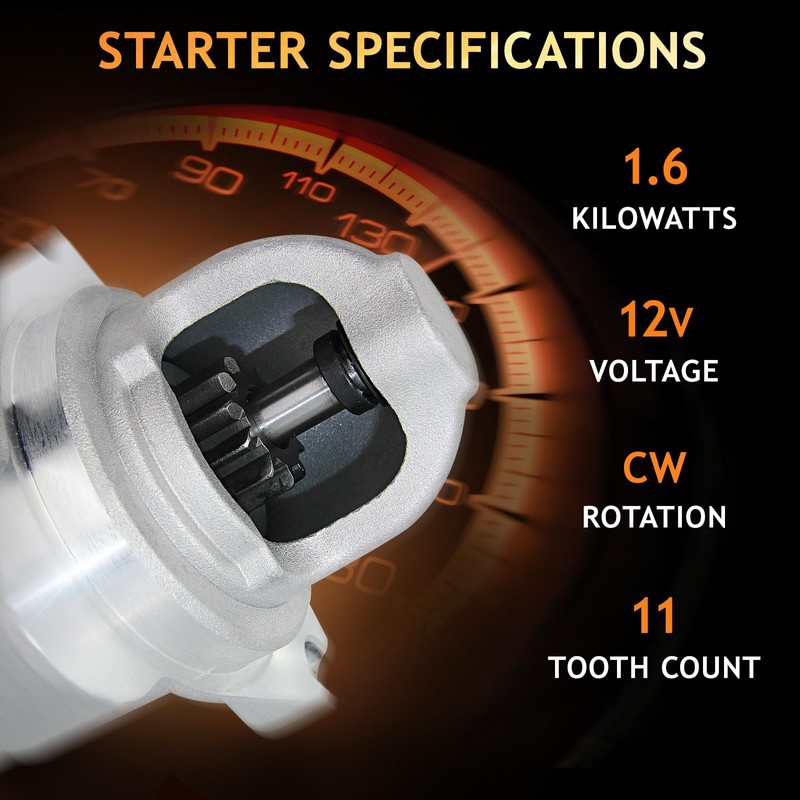 6490N Starter Compatible with 2002-2005 Chevy Trailblazer L6 4.2, 02-05