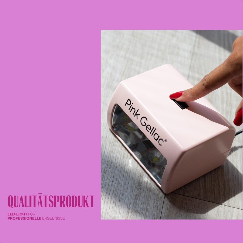 Pink Gellac Compact UV Lamp for Gel Nails Mint Green