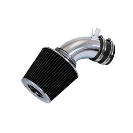 Rtunes Racing Short Ram Air Intake Kit + Filter Combo RED Compatible For 10-12 Genesis Coupe 2.0L Turbo (Black)