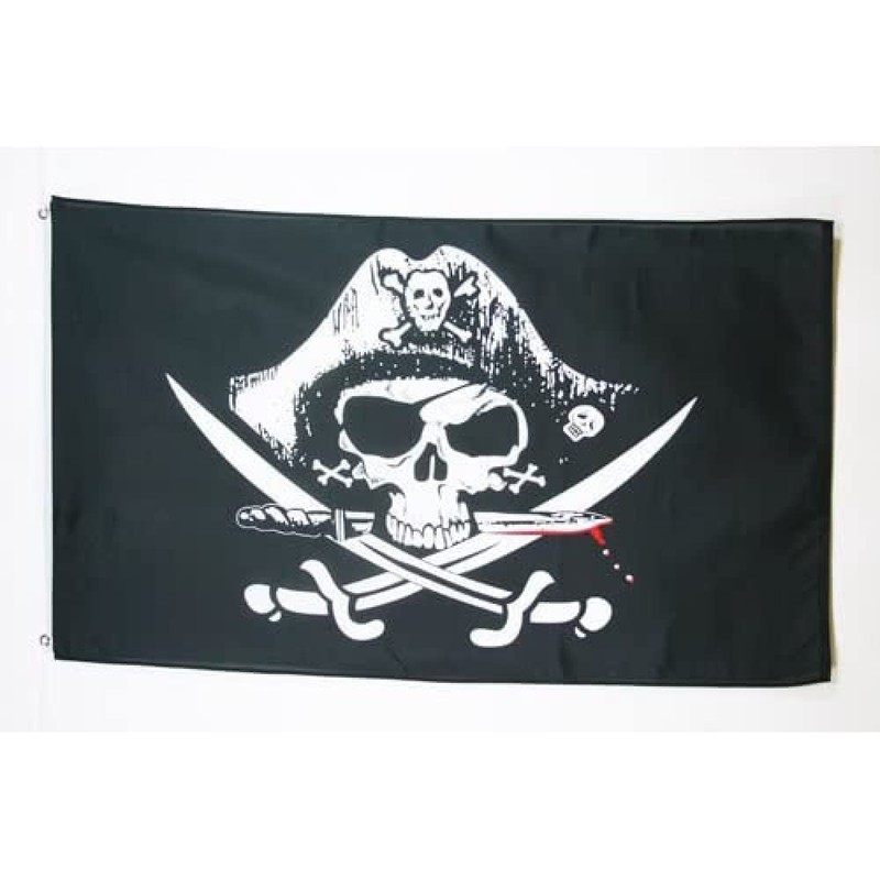 AZ FLAG - Pirate Deadman Chest Triconner Flag - 2x3