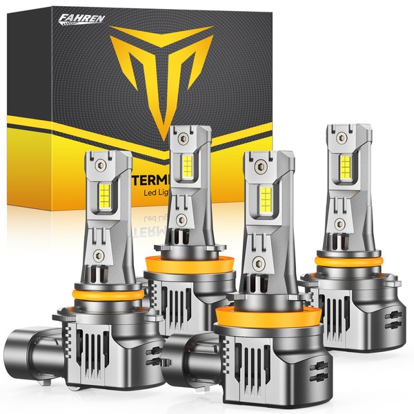 FAHREN 9005 H11 Fog Light Bulbs Combo & H8 HB3