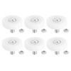 uxcell 6 Pack Drawer Rollers, 26mm Plastic Drawer Pulley Sliding