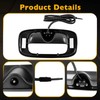 Upgrade Metal Tailgate Handle with Backup Camera, with Bezel Trim
