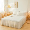 ERLOXO Fluffy Beige Faux Fur Comforter Cover Queen Set -