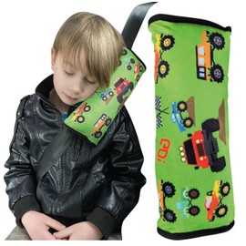 HECKBO 1 x Car Seat Belt Cushion with Monster Trucks