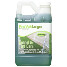 ProVetLogic Kennel Care, Pet Floor Cleaner, Synthetic Pet Turf Cleaner, Deodorizer and Drain Maintainer, Concentrated, 64 Ounces, 2-Pack...
