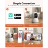 TMEZON Indoor Security Camera 2K,Pan/Tilt Wi-Fi Pet Camera with Vicohome