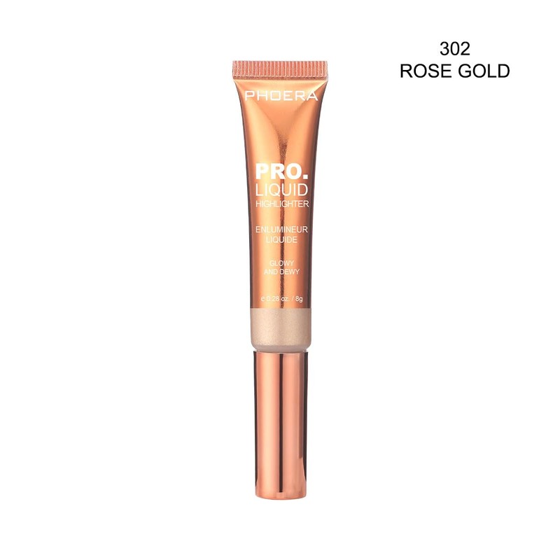 ONEKLIK Phoera Dewy Liquid Highlighter Wand – 302 Rose Gold,
