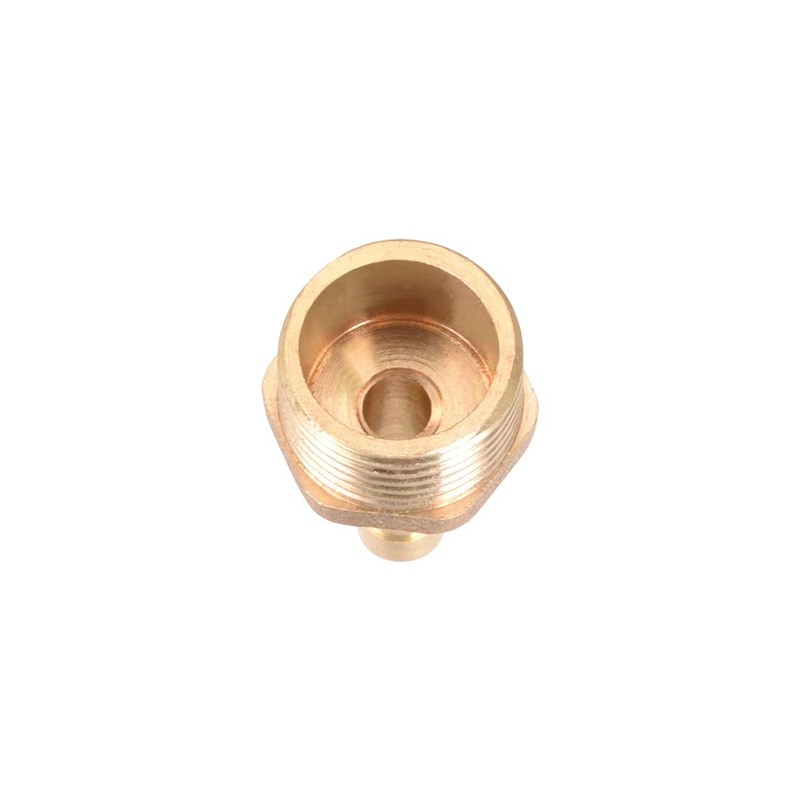 sourcing map Brass Barbed Pipe Plug Adapter 6 mm Barb